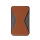 aerial view a tan leeman tuscany(tm) magnetic card holder phone stand, image 1 of 7