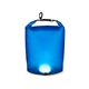 aerial view a translucent blue 5l cob water - resistant dry bag, image 1 of 2