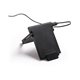 aerial view a black promo wireless charger with phone stand, image 1 of 2