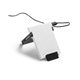 aerial view a white-black promo wireless charger with phone stand, image 1 of 2