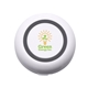 aerial view a white harmony wireless earbuds and charging pad, image 1 of 3