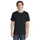 aerial view a black comfort colors (r) heavyweight ring spun tee, image 1 of 6