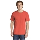 aerial view a bright salmon comfort colors (r) heavyweight ring spun tee, image 1 of 6