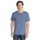aerial view a washed denim comfort colors (r) heavyweight ring spun tee, image 1 of 6