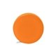 aerial view a orange with white button 60 retractable cloth tape measure, image 1 of 3