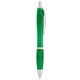 aerial view a green the nash comfort grip ballpoint click pen, image 1 of 3