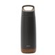 aerial view a grey perka(r) axton 20 oz double wall, stainless steel bottle, image 1 of 5