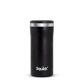 aerial view a black liquid fusion(r) 12 oz double wall, stainless steel skinny can cooler, image 1 of 5