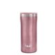 aerial view a rose-gold liquid fusion(r) 12 oz double wall, stainless steel skinny can cooler, image 1 of 5