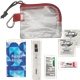 aerial view a red cold flu deluxe safety and wellness kit, image 1 of 2