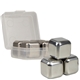 aerial view a stainless cool metal cubes with clear storage case, image 1 of 3