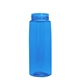 a transparent blue bottle & black lid 26 oz flair tritan water bottle with flip straw lid