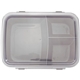 aerial view a gray lunch to go container, image 1 of 2
