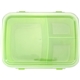 aerial view a green lunch to go container, image 1 of 2
