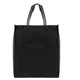 aerial view a black rome - non - woven tote bag with 210d pocket - metallic imprint, image 1 of 2