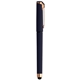 aerial view a navy blue 295 islander softy rose gold gel pen w / stylus - colorjet, image 1 of 2