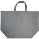 aerial view a gray non woven polypropylene grocery shopper, image 1 of 2