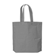 aerial view a gray econo non - woven gusset bag, image 1 of 2