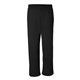 aerial view a black gildan - heavy blend(tm) open - bottom sweatpants, image 1 of 3