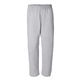 aerial view a sport grey gildan - heavy blend(tm) open - bottom sweatpants, image 1 of 3