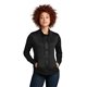 aerial view a black new era(r) womens performance terry full - zip cowl, image 1 of 6