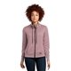 aerial view a dusty mauve heather new era(r) womens performance terry full - zip cowl, image 1 of 6