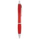 aerial view a red (black ink) the nash comfort grip ballpoint click pen, image 1 of 3