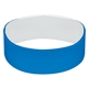 aerial view a royal blue (300)/white 1 silicone bracelet, image 1 of 2