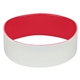aerial view a white/red (186) 1 silicone bracelet, image 1 of 2