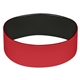 aerial view a red (186)/black 1 silicone bracelet, image 1 of 2