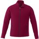 aerial view a maroon (384) mens rixford full zip microfleece jacket, image 1 of 5