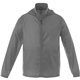 aerial view a steel grey (945) mens darien lightweight windbreaker jacket, image 1 of 4