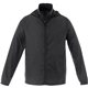 aerial view a black (995) mens darien lightweight windbreaker jacket, image 1 of 2