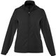 aerial view a black (995) womens darien lightweight windbreaker jacket, image 1 of 2
