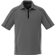 aerial view a heather dk charcoal/black smk (998) mens macta short sleeve polo, image 1 of 4