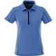 aerial view a new royal heather/black smoke (561) womens macta short sleeve polo, image 1 of 4