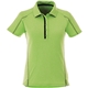 aerial view a apple heather/black smoke (653) womens macta short sleeve polo, image 1 of 4