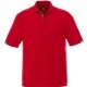 aerial view a red steel grey (356) mens kiso short sleeve performance polo, image 1 of 5