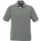 aerial view a steel grey/white (945) mens kiso short sleeve performance polo, image 1 of 8