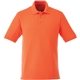 aerial view a orange (279) mens belmont short sleeve pique polo, image 1 of 4