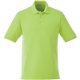 aerial view a dark citron green (660) mens belmont short sleeve pique polo, image 1 of 4