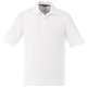 aerial view a white (125) mens dade short sleeve performance polo, image 1 of 4