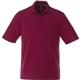 aerial view a maroon (384) mens dade short sleeve performance polo, image 1 of 3