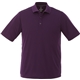 aerial view a dark plum (585) mens dade short sleeve performance polo, image 1 of 4
