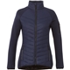 aerial view a vintage navy/vintage navy (573) womens banff hybrid insulated puffer jacket, image 1 of 4