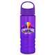 a violet lid & transparent violet bottle salute - 24 oz bottle with oval crest lid - digital