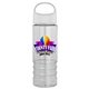 a white lid & clear bottle salute - 24 oz bottle with oval crest lid - digital