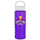 a white lid & transparent violet bottle salute - 24 oz bottle with oval crest lid - digital