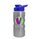 a royal blue lid & silver bottle mini peak - 22 oz tritan(tm) metalike bottle with drink thru lid and digital imprint