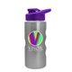 a violet lid & silver bottle mini peak - 22 oz tritan(tm) metalike bottle with drink thru lid and digital imprint